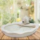 Sunnydaze Glazed Ceramic Fish Outdoor Water Fountain - 7"