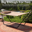 Sunnydaze 2-Person Quilted Fabric Double Hammock with Pillow