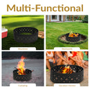 Sunnydaze 36" Heavy-Duty Metal Campfire Ring