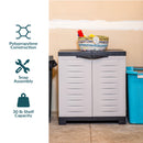 Sunnydaze Plastic Garage Storage Cabinet with Adjustable Shelf