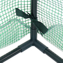 Sunnydaze Portable Mini Cloche Greenhouse with Zipper Doors - Green