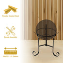 Sunnydaze Black Steel Traditional Style Gazing Globe Stand - 9"