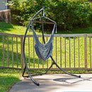 Sunnydaze Outdoor Extra Large Caribbean Polyester Rope Hammock Chair