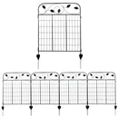 Sunnydaze 4-Piece Romantic Vines Decorative Garden Fence Panels - 10-Feet Overall