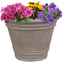Sunnydaze Franklin Polyresin Outdoor Flowerpot Planter