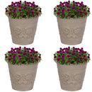 Sunnydaze Arabella Polyresin Outdoor Flowerpot Planter