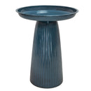 Sunnydaze Gleeful Garden Metal Outdoor Bird Bath - UV-Resistant Finish