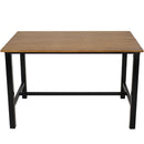 Sunnydaze 47.25" W x 31.25" D European Chestnut Patio Dining Table