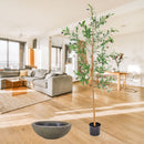 Sunnydaze Realistic Faux Olive Tree with Planter Pot