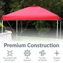 Sunnydaze Premium Oxford Fabric Pop-Up Canopy Shade with Vent