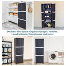 Sunnydaze 4-Shelf Plastic Lockable Storage Cabinet - 72"
