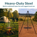 Sunnydaze Tripod Grilling Set with Cooking Grate - 22" Diameter