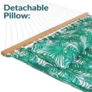 Sunnydaze 2-Person Quilted Fabric Double Hammock with Pillow