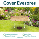 Sunnydaze Flat Artificial Landscape Rock Cover with Stakes