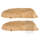 Sunnydaze Polyresin Landscape Rock Cover with Stakes