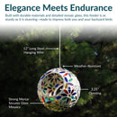 Sunnydaze Mosaic Fly-Through Hanging Bird Feeder