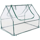 Sunnydaze Mini Greenhouse with 2 Side Doors - Clear