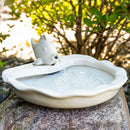 Sunnydaze Glazed Ceramic Fish Outdoor Water Fountain - 7"