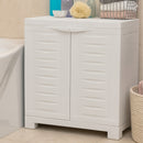 Sunnydaze Plastic Garage Storage Cabinet with Adjustable Shelf