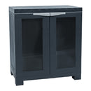 Sunnydaze Plastic Garage Storage Cabinet with Adjustable Shelf