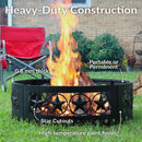 Sunnydaze 36" Heavy-Duty Metal Campfire Ring