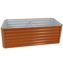 Sunnydaze Galvalume Steel Raised Garden Bed - 71" Rectangle