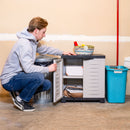 Sunnydaze Plastic Garage Storage Cabinet with Adjustable Shelf
