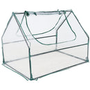 Sunnydaze Mini Greenhouse with 2 Side Doors - Clear