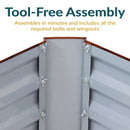 Sunnydaze Galvanized Steel Raised Garden Bed