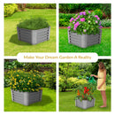 Sunnydaze Steel Raised Garden Bed