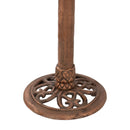 Sunnydaze Garden Lotus Metal Bird Bath - Copper Patina - 16.5"