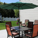 Sunnydaze Aluminum Outdoor Patio Umbrella with Tilt and Crank