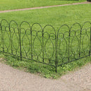 Sunnydaze 5-Piece Traditional Garden Border Fence Set - 10' Overall