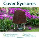 Sunnydaze Flat-Top Artificial Landscape Rock Cover with Stakes