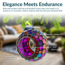 Sunnydaze Mosaic Fly-Through Hanging Bird Feeder