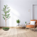Sunnydaze Realistic Faux Olive Tree with Planter Pot