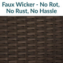 Sunnydaze Indoor/Outdoor Resin Rattan 75-Gallon Deck Box