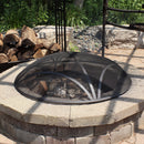 Sunnydaze Round Fire Pit Spark Screen - Steel Fire Pit Lid