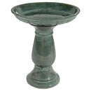 Sunnydaze Avignon Outdoor Ceramic Bird Bath - 18.75" H
