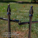Sunnydaze Roman Garden Border Fence Set