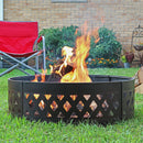 Sunnydaze 36" Heavy-Duty Metal Campfire Ring