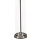 Sunnydaze Glass Cylinder Table Lamp Set of 2 with Shade - 27.75" H - Plug-In Electric