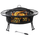 Sunnydaze 40" Large Steel Fire Pit with Spark Screen