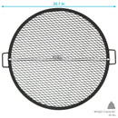 Sunnydaze X-Marks Round Cooking Grate