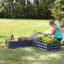 Sunnydaze Galvanized Steel Raised Garden Bed