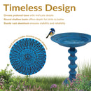 Sunnydaze Backyard Beauty Metal Bird Bath - 18" H