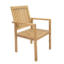 Sunnydaze Rodanthe 5-Piece Outdoor Dining Table Set with Chairs and Cushions