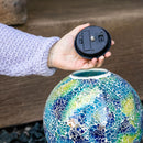 Sunnydaze Glass Mosaic Solar Garden Gazing Globe - 10"