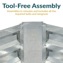 Sunnydaze Galvanized Steel Raised Garden Bed