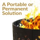 Sunnydaze 36" Heavy-Duty Metal Campfire Ring